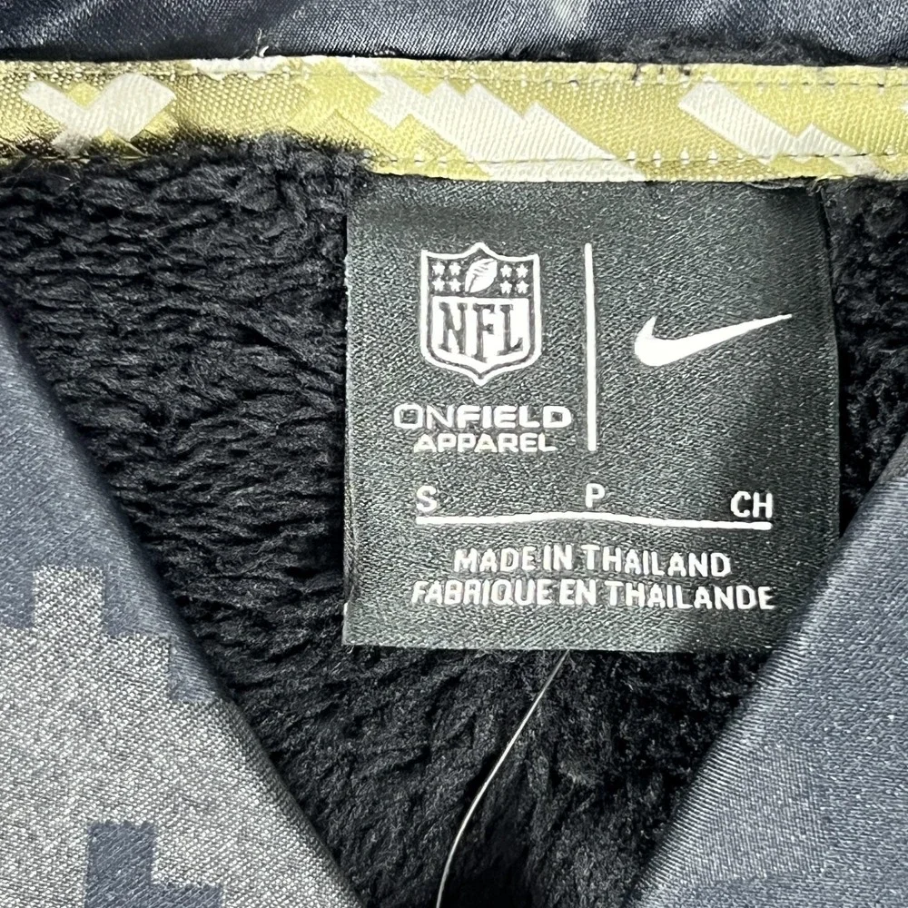 Kansas City Chiefs Jacket Mens Small Black NFL Football Nike Salute To‎ Service